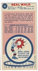1969 Topps Basketball #46 Neal Walk - Phoenix Suns RC